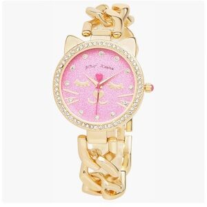 NWT Betsy Johnson kitty cat watch